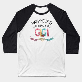 Happiness Is Being A Gigi Wildflowers Valentines Mothers Day Baseball T-Shirt